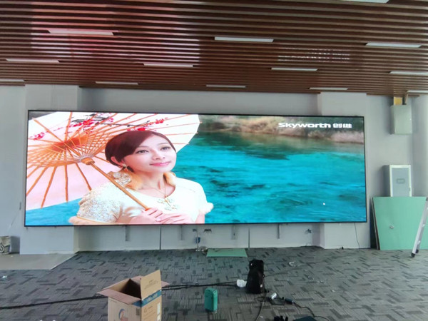 盂县P1.53led小间距屏安装案例